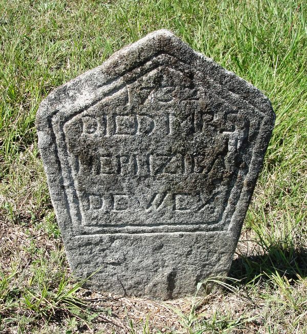Footstone of Hepzibah Dewey