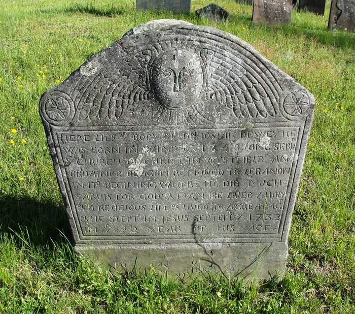 Gravestone of Josiah Dewey