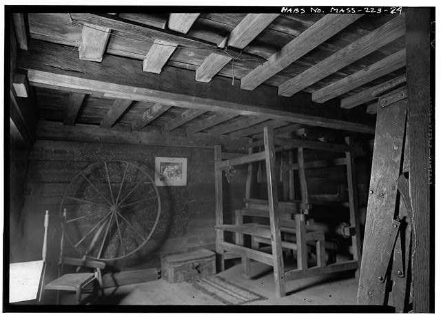 Photograph of a workroom in the Fairbanks House