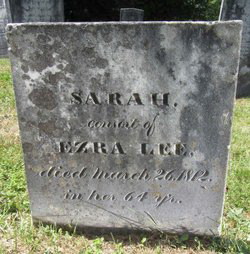 Gravestone of Sarah Lee