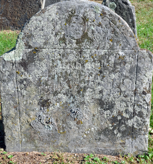 Gravestone of Benjamin Metcalf