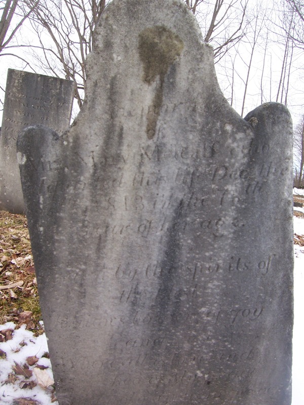 Gravestone of Mary Metcalf