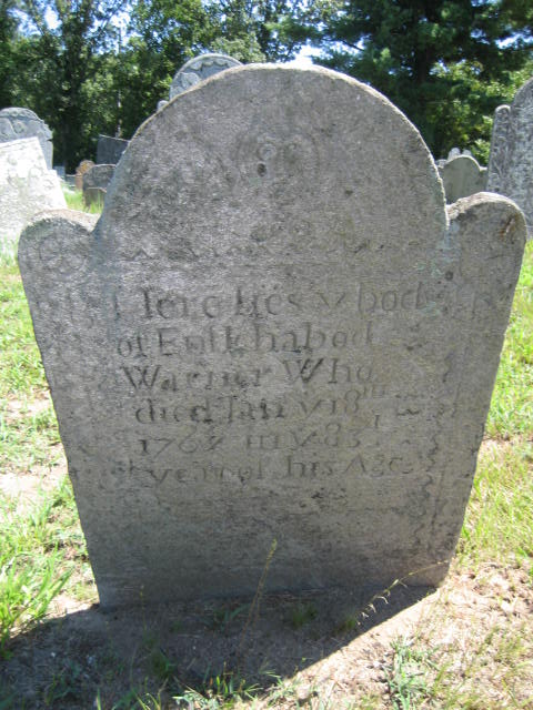 Gravestone of Ichabod Warner