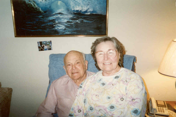 Florence sitting on Frank’s lap