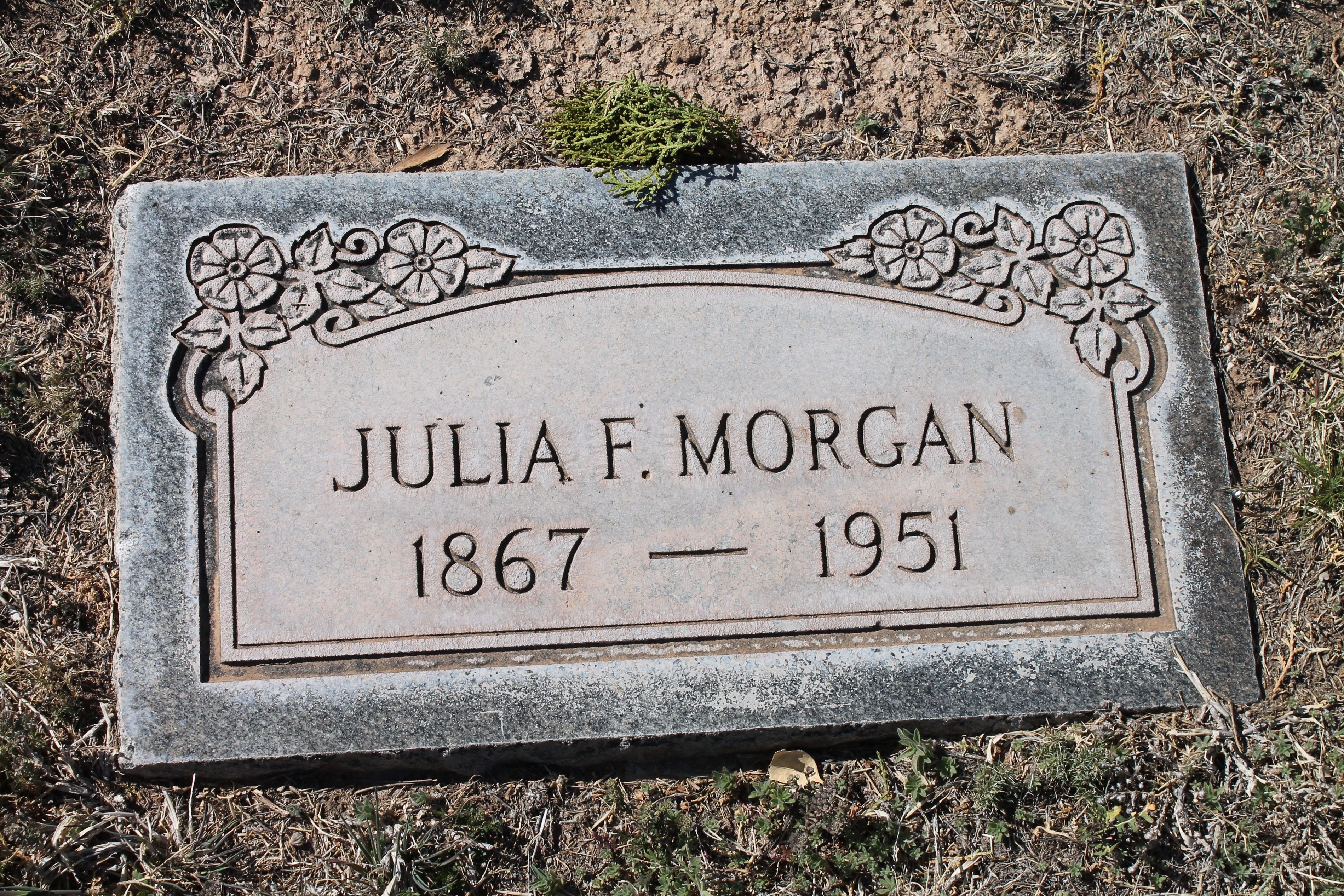 Gravestone of Julia F. Morgan