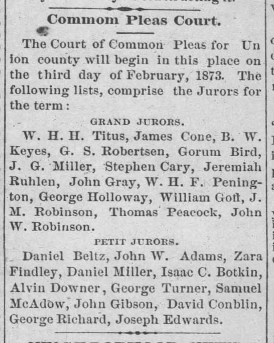 "Common Pleas Court"