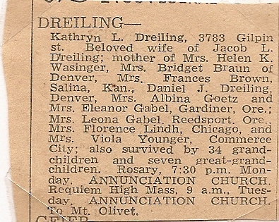 Kathryn Dreiling obituary