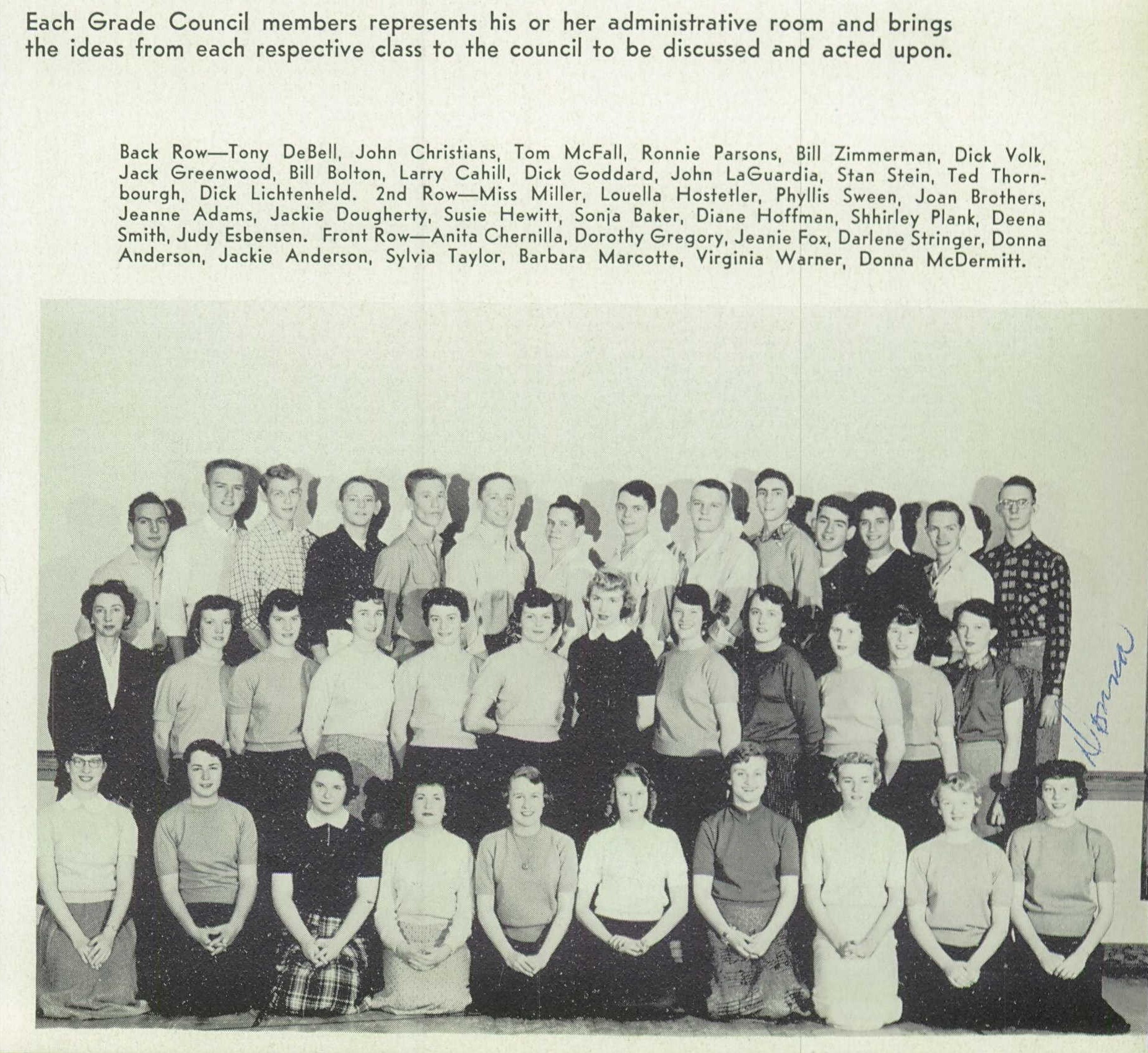 Donna McDermott and other grade council members