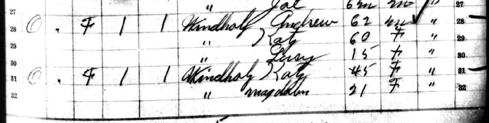 Katy Windholz family in 1895