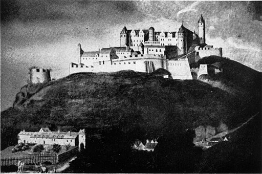 Painting of Kyrburg castle in the 17th century