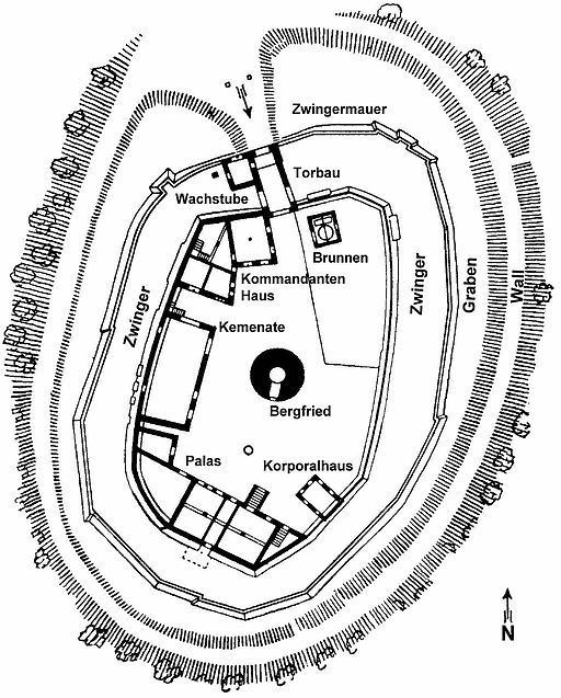A plan of Burg Otzberg